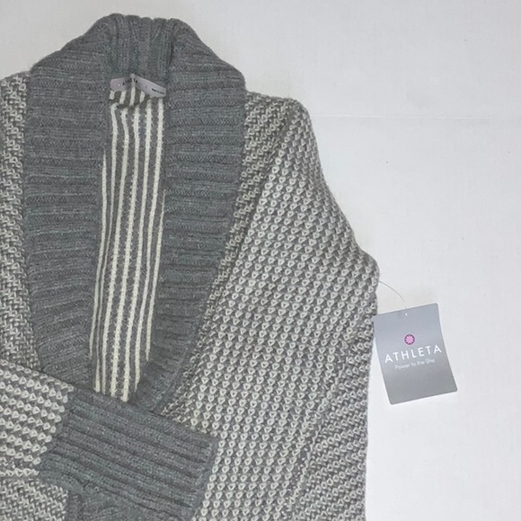 NWT Athleta Wool and Cashmere Blend Sweater Gray Size S - Picture 2 of 6